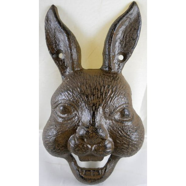 Cast Iron Wall Mounted Rabbit Bottle Opener by MGS Cast Iron Wall Mounted Rabbit Bottle Opener by MGS